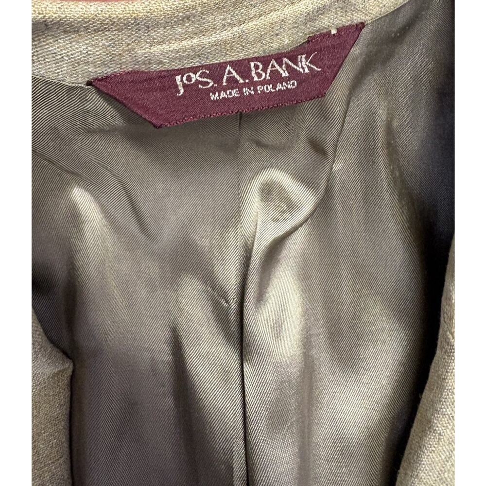 Jos A Bank 46L Men’s Wool Sport Coat Blazer Gold Khaki Poland Classic No Vent - Picture 5 of 13
